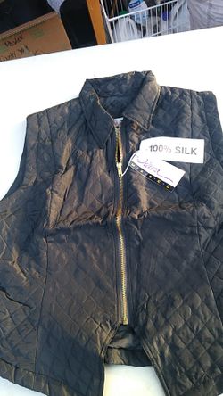 100 % silk vest