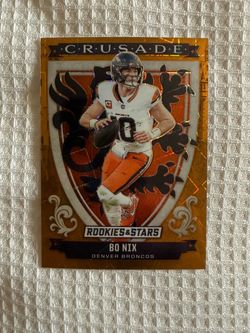 2025 Panini Rookies & Stars - Crusade Bo Nix Gold Laser 1/10 RC