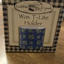  Cobble Creek Wax T-Lite Holder 
