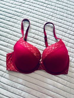 Red Lace Push-Up Bra