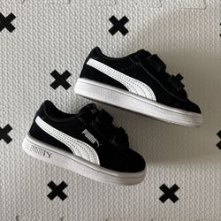 Puma smash 3.0 sd v infant softfoam+ velcro Sneakers in Black and White size 5C