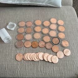 Round Ounces 999 fine COPPER ( 41 pieces) 
