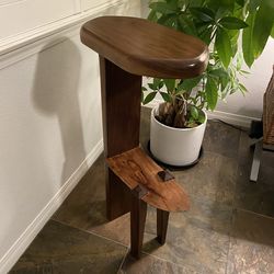 Side Table / Stand With Live Edge