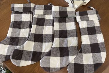 Plaid Christmas Stockings