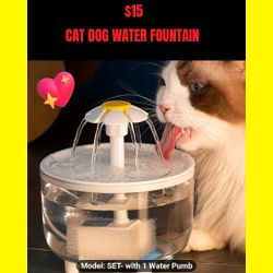 🐈‍⬛🐕  Cat Dog Water Fountain Bowl
