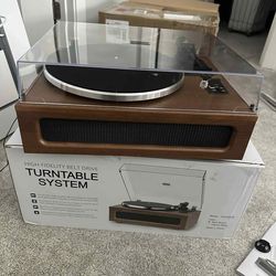 Brand New Record Player Turntable – Built-in 4 Stereo Speakers – Bluetooth