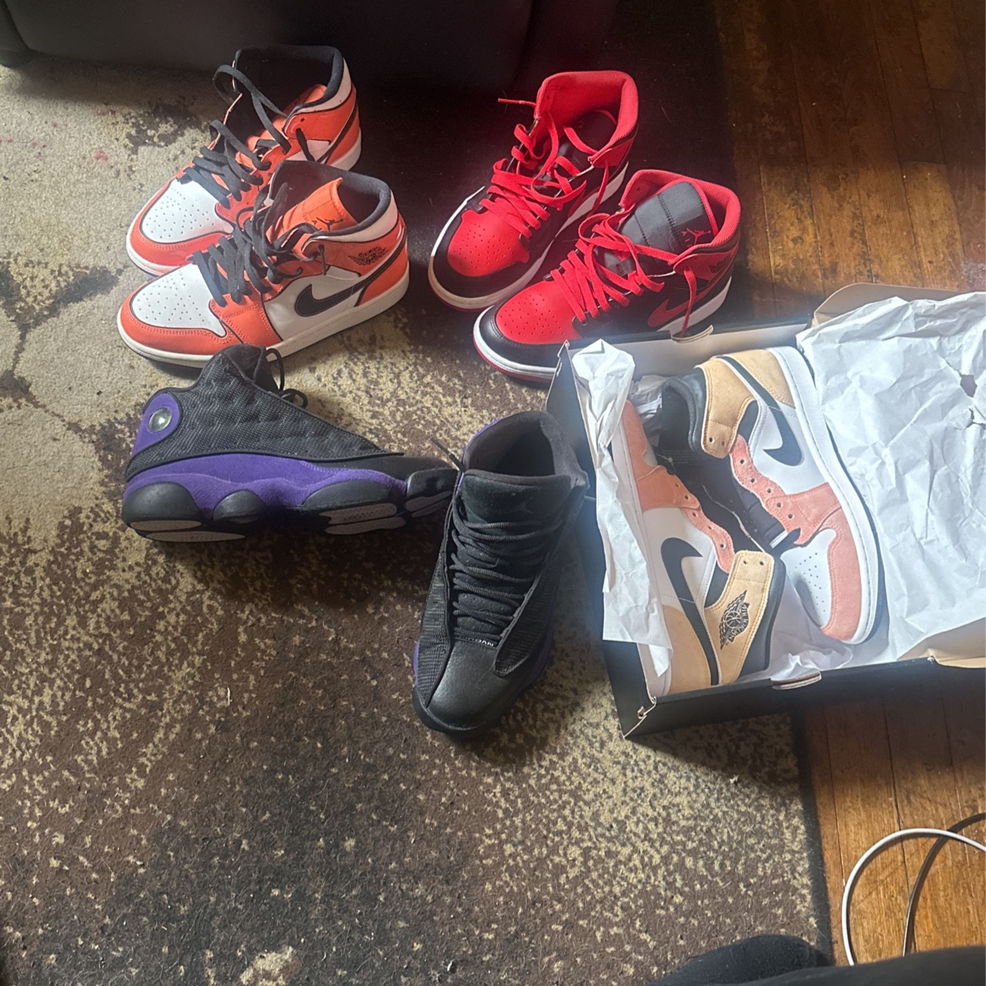 Jordan 1s And A Pair Of Jordan 13s For Sale 60$ Each