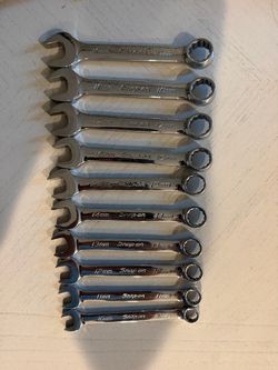 Snap on 10 pc 12-Point Metric Flank Drive® Short Combination Wrench Set (10-19 mm)