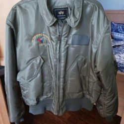 USS Roosevelt Alpha Industries Flyer Jacket 