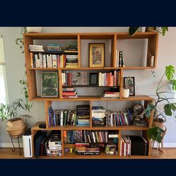 Modern Wood Book Case Shelf