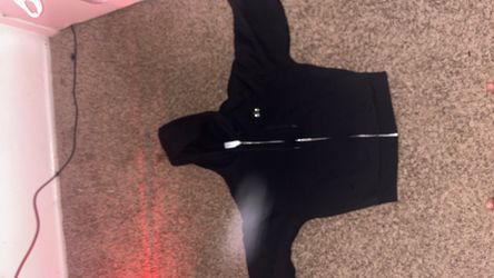 Black accolade zip up hoodie Mens XXS