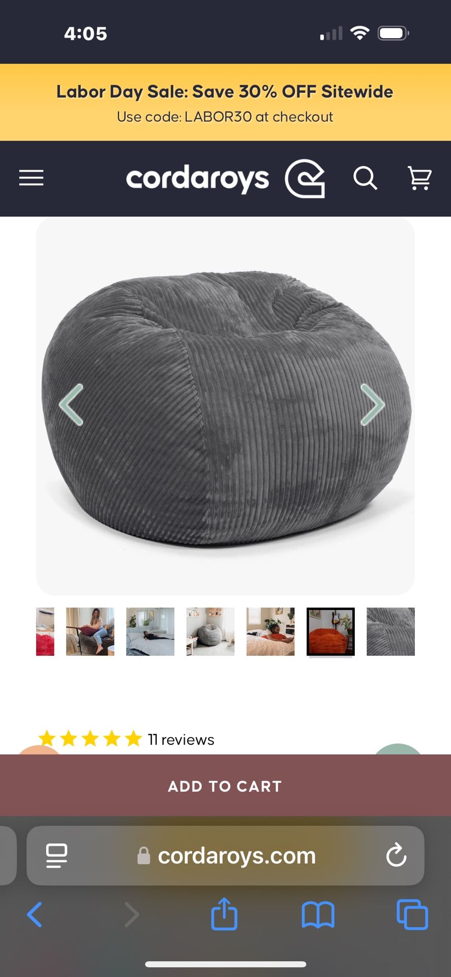 King Size Bean Bag Chair & Bed & Waterproof Protective Cover