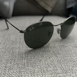 RAY BAN ROUND - Gun Metal
