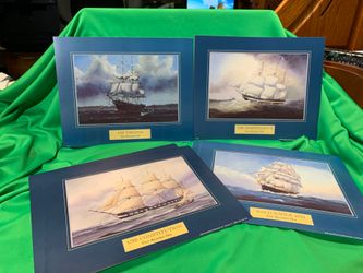 4 Ships by Paul Richard Hee wall art Print 8x10