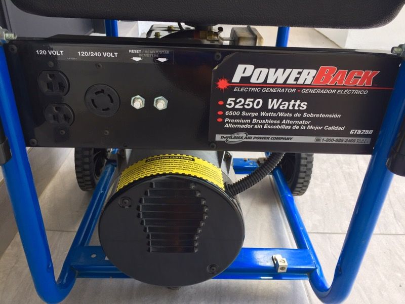 Devilbliss Powerback 5250 Watts Electric GeneratorRETAILS 800+ for
