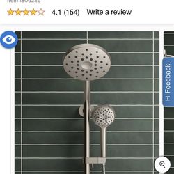 Kohler HydroRail 3-in-1 Multifunction Showerhead and Column Kit. Brushed Nickel