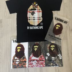Bape Tees Medium (Mcm) (Burberry) (Pink Camo)