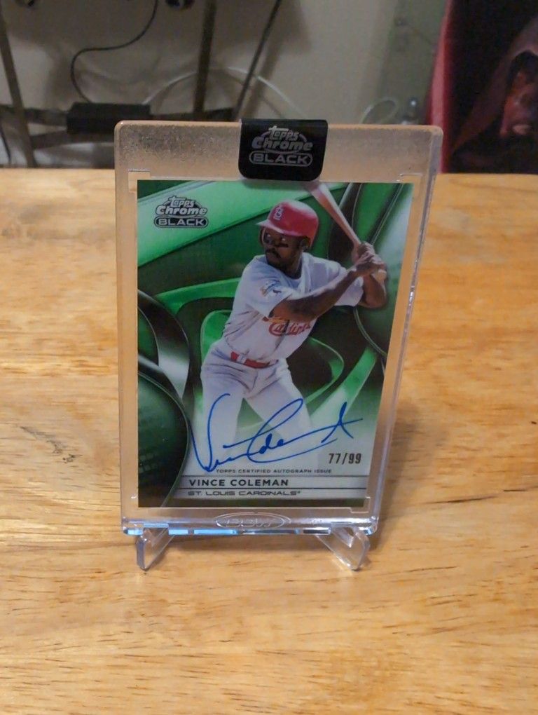 2025 Topps Black Chrome Vince Coleman