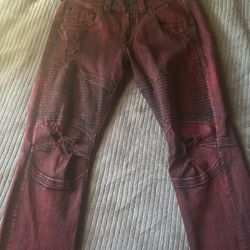 Red True Religion Jeans