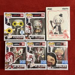 Funko Pop & Thrilljoy Horror Movies Terrifier Art the Clown & Victoria Heyes Set