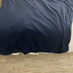 20 Lb Weighted Blanket Navy Blue