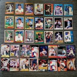 Lot of 37 Total Roger Clemens Baseball Cards Topps Red Sox Yankees