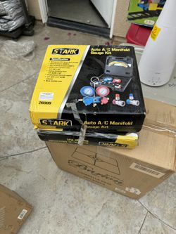 STARK auto A/C manifold gauge kit