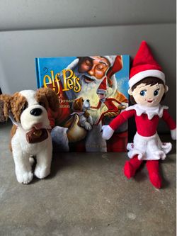 Elf on the shelf dolls with book