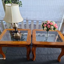 Two End Table Or Night Stand (Solid Wood)
