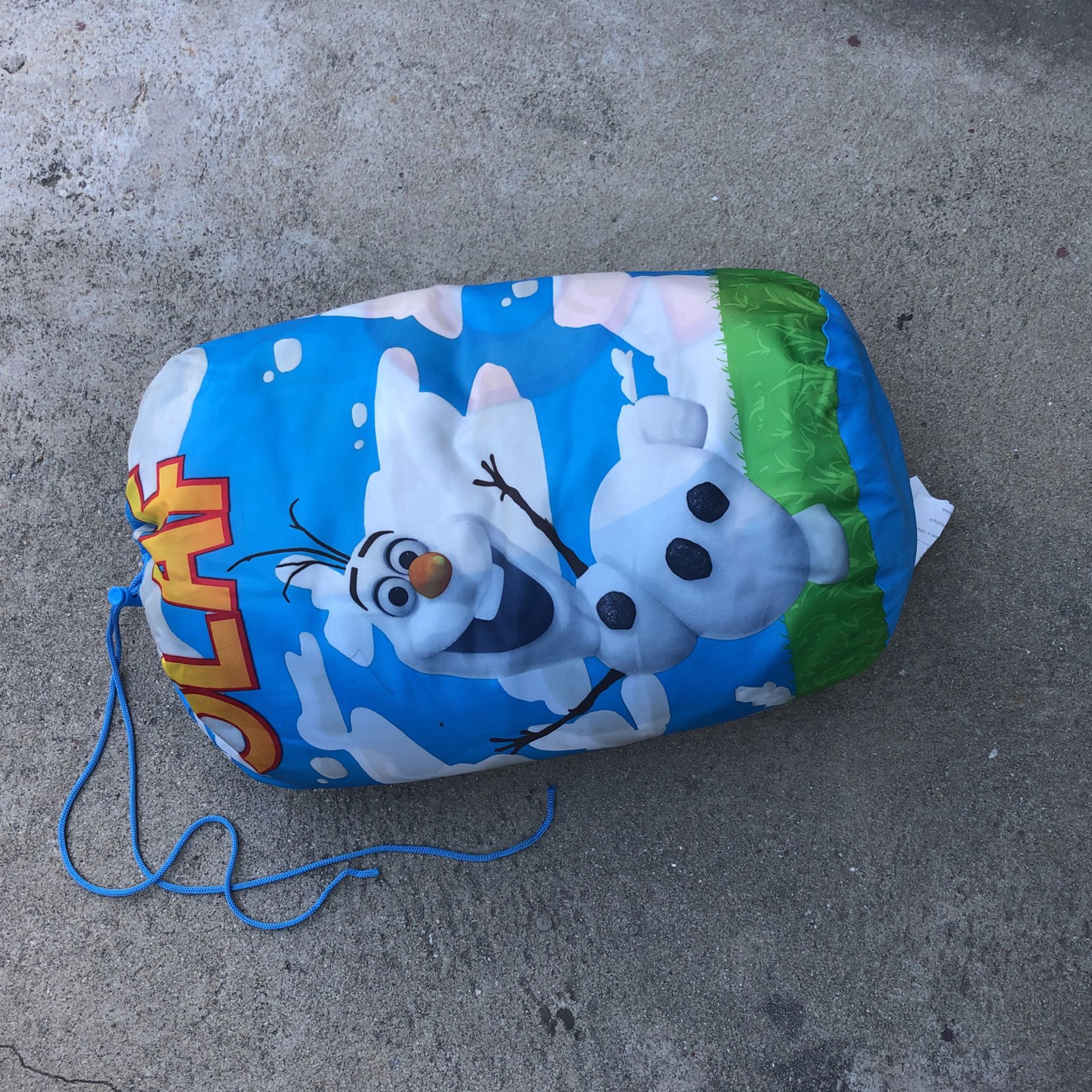 Child’s Olaf  Plush And Sleeping Bag