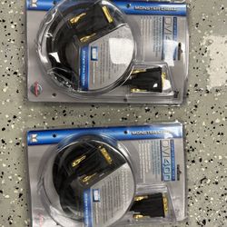 Pair of NOS (New Old Stock) DVI Cable Monster Cable DVI 400 6.6 feet/ 2 meters