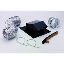 Roof Vent Kit, Flexible Duct, 8 ft. L 4” Diameter 