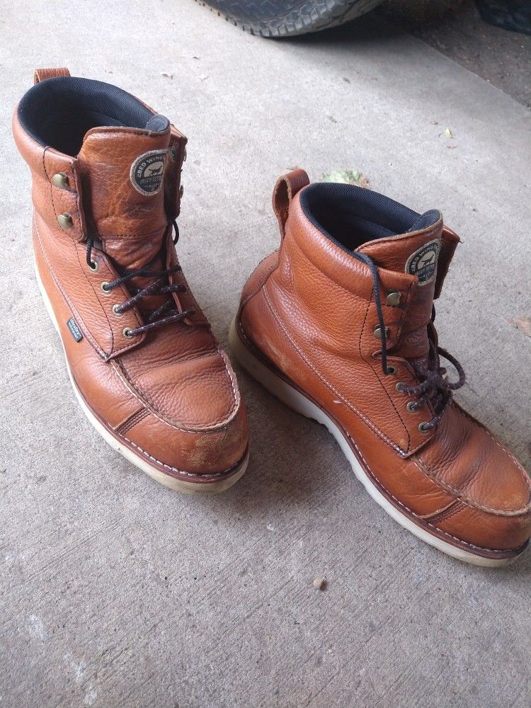 Red Wings Boots Size 14 Still Have Life On Them