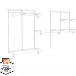 Everbilt 5 ft.- 8 ft. Regular Duty Closet Organizer Kit 