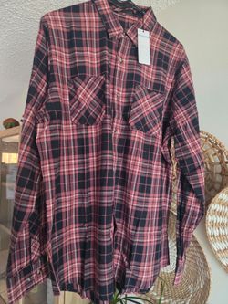 Travis Mathews Men's Cloud Plaid Flannel - Medium - Brand New With Tags