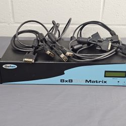 GEFEN EXT-DVI MATRIX SWITCHER 8X8 DVI 1920X1200 HDTV 1080P With Cable