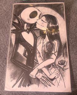 Nightmare Before Christmas  drawing/poster