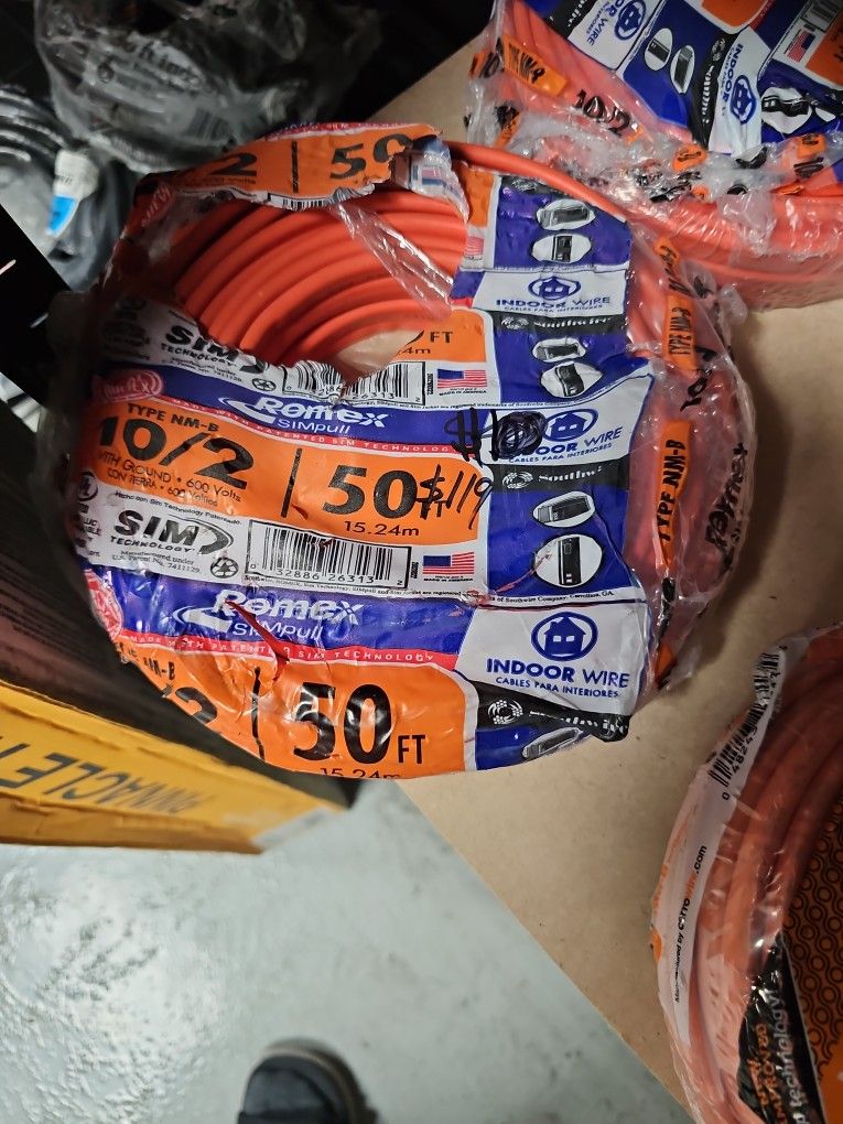 Southwire
50 ft. 10/2 Solid Romex Simpull CU NM-B W/G Wire
