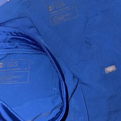 FIGS Royal Blue Scrub Set