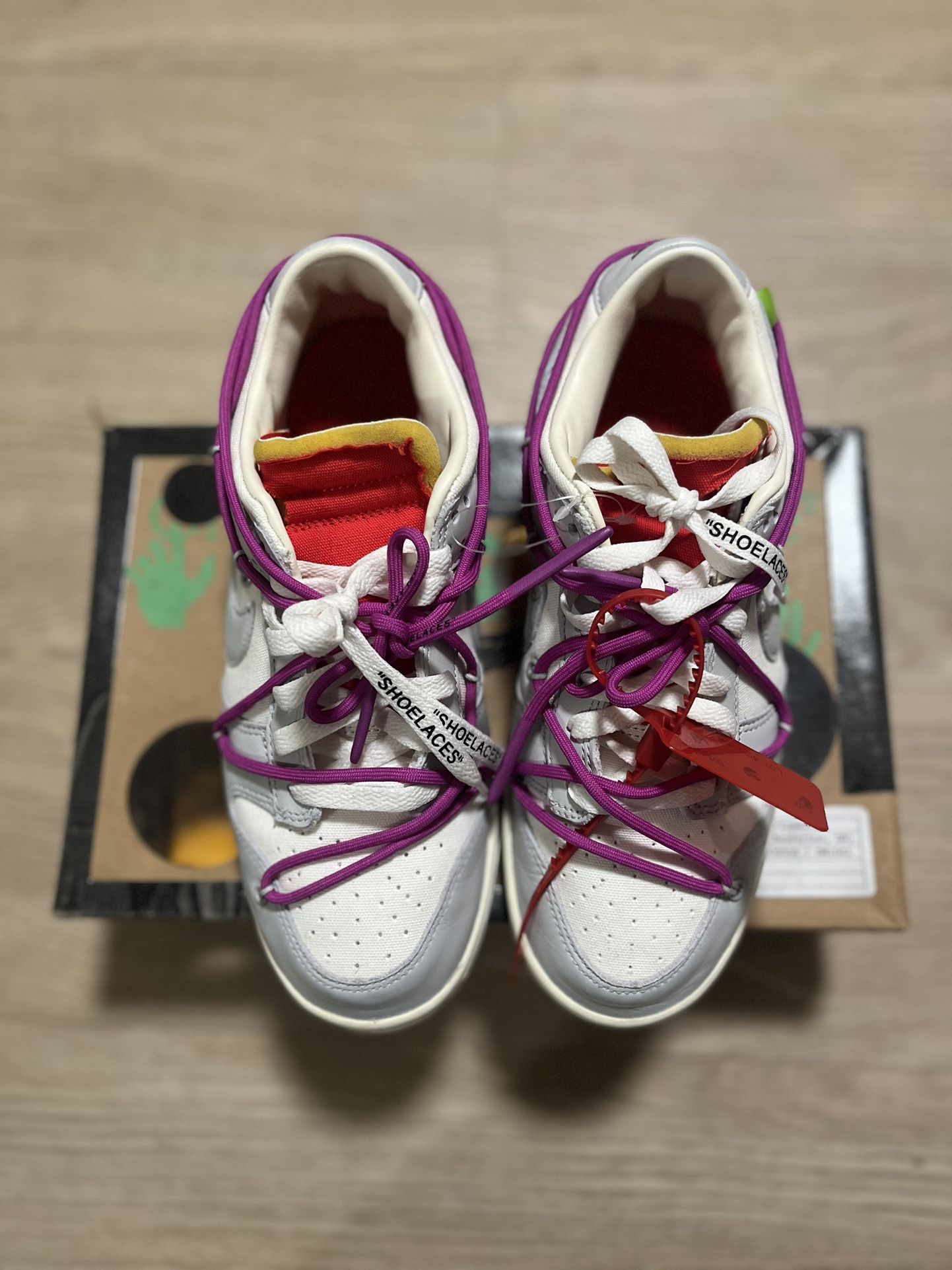 Nike Off White Dunk Low Lot 45 (Size 8.5)