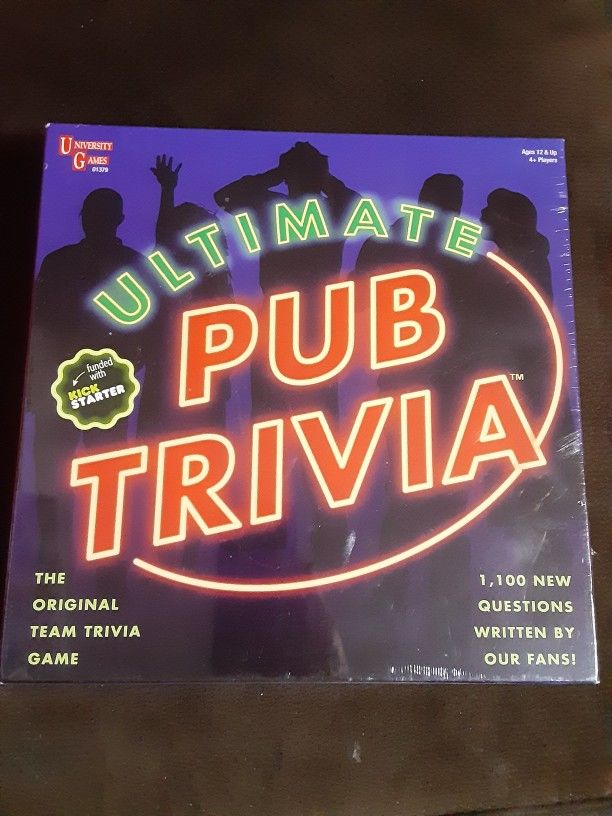 New Sealed Ultimate Pub Trivia Board Game. The Original Team Trivia Game