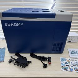 Brand New EUHOMY 31QT 12 Volt Refrigerator, -4℉~68℉ Electric Cooler for Car No Ice Needed, 12V&100-240V, Compressor Cooling, ECO/MAX Modes SKU494-S1
