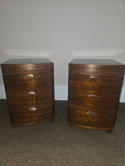 Brand new! Pair of Wood Nightstands with Drawers