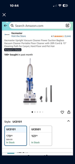 Vacmaster Upright Vacuum Cleaner