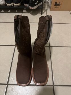 Brown Leather Western Cowboy Boots