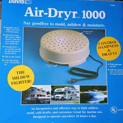 Dehumidifier for trailer or boat