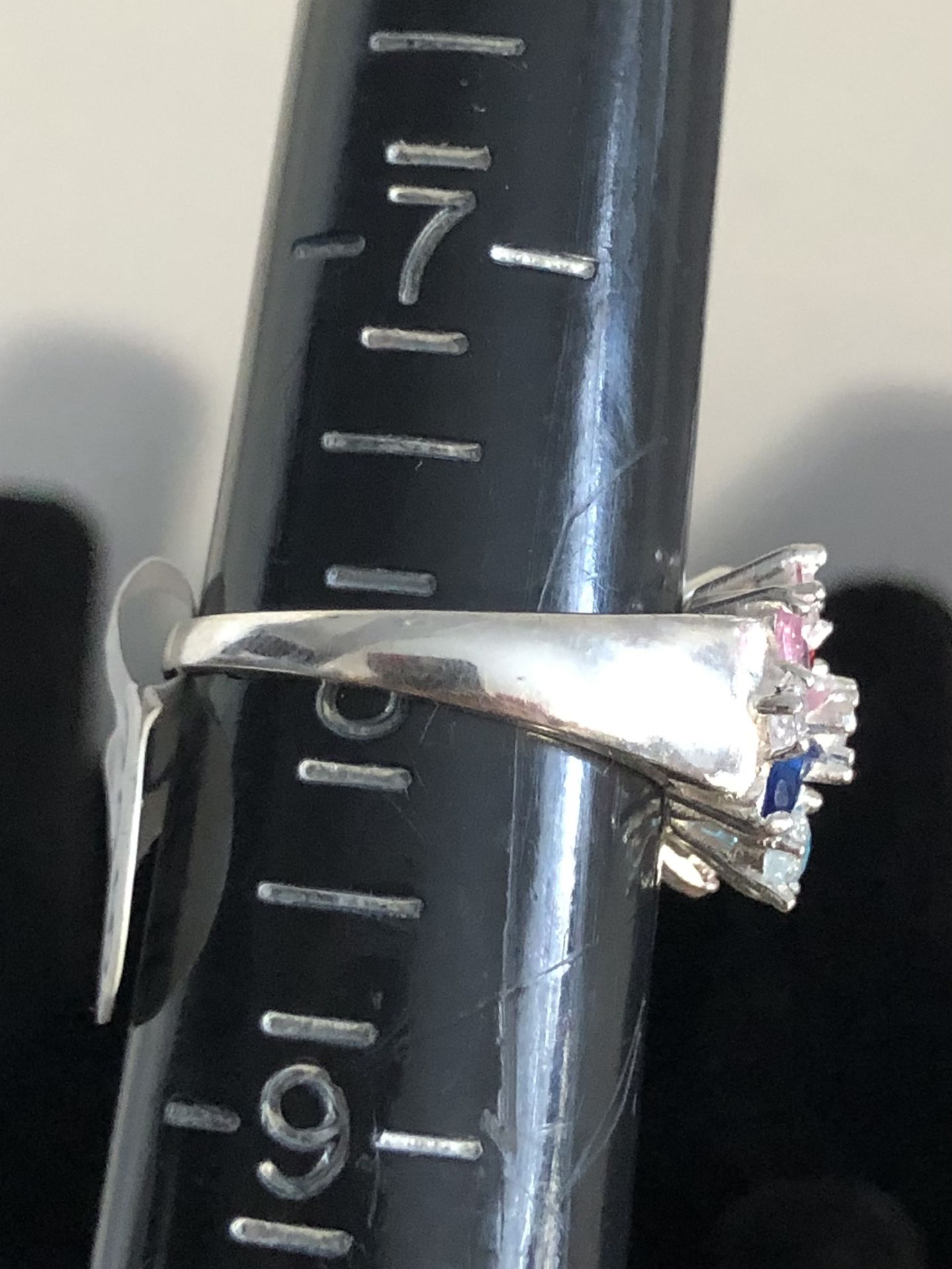 silver ring 9.25 number 8