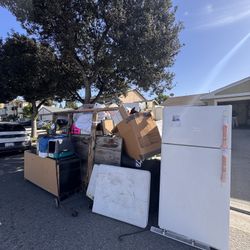 Fridge, bed frame, Shark vacuum, etc. 