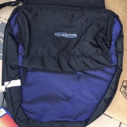 Double Blue And Black Pannier Bike Bag 