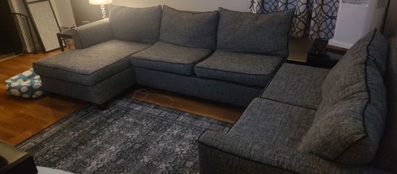 Sectional and two end tables